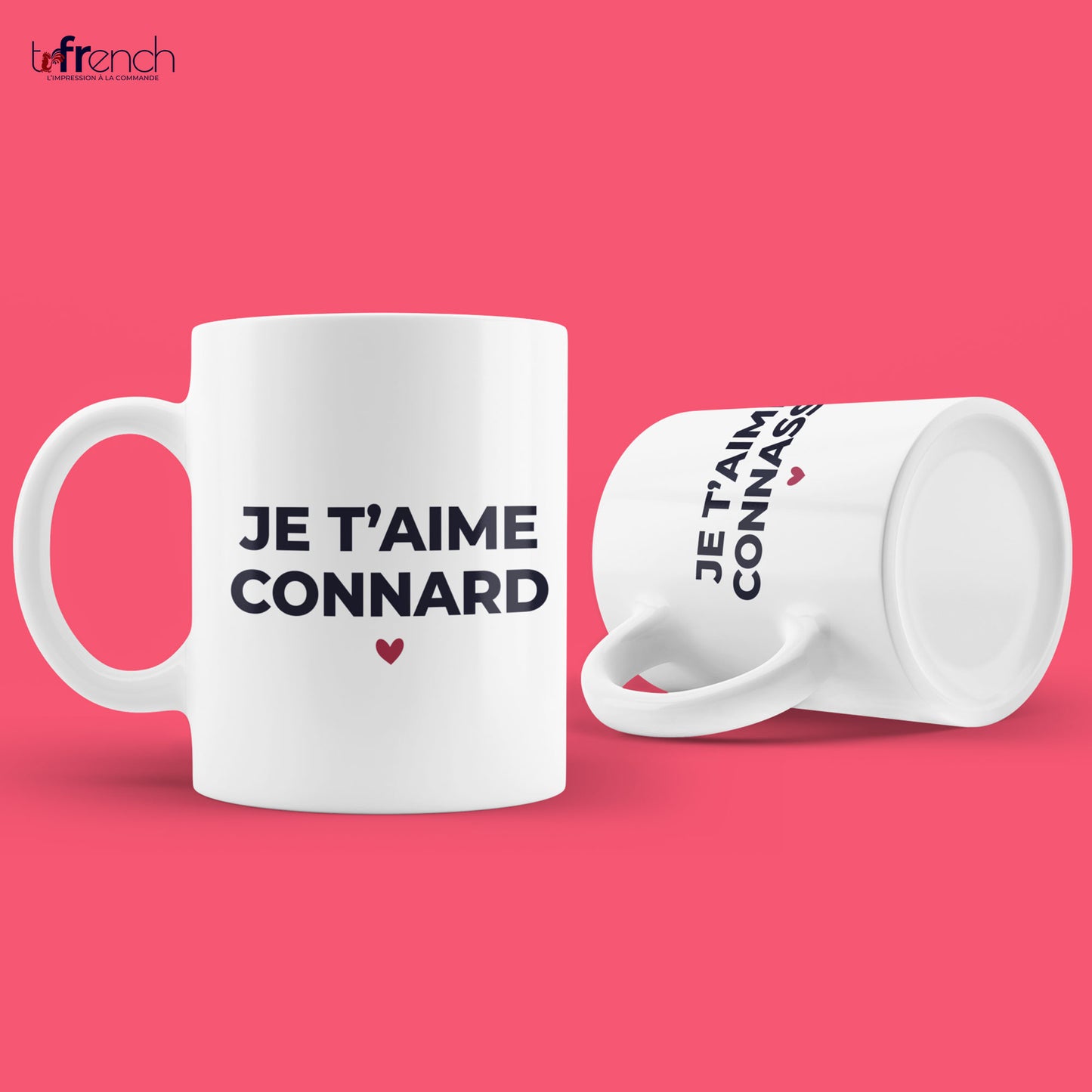 mug je t'aime connard, mug saint valentin