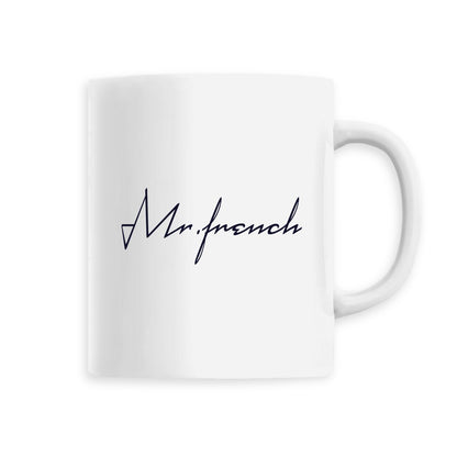 Mug Céramique - Mr French, mug Mr French en céramique de T-French, mug céramique avec impression, mug idée cadeau fête des pères, mug french touch, mug homme Mr French, mug french, mug cadeau, mug blanc