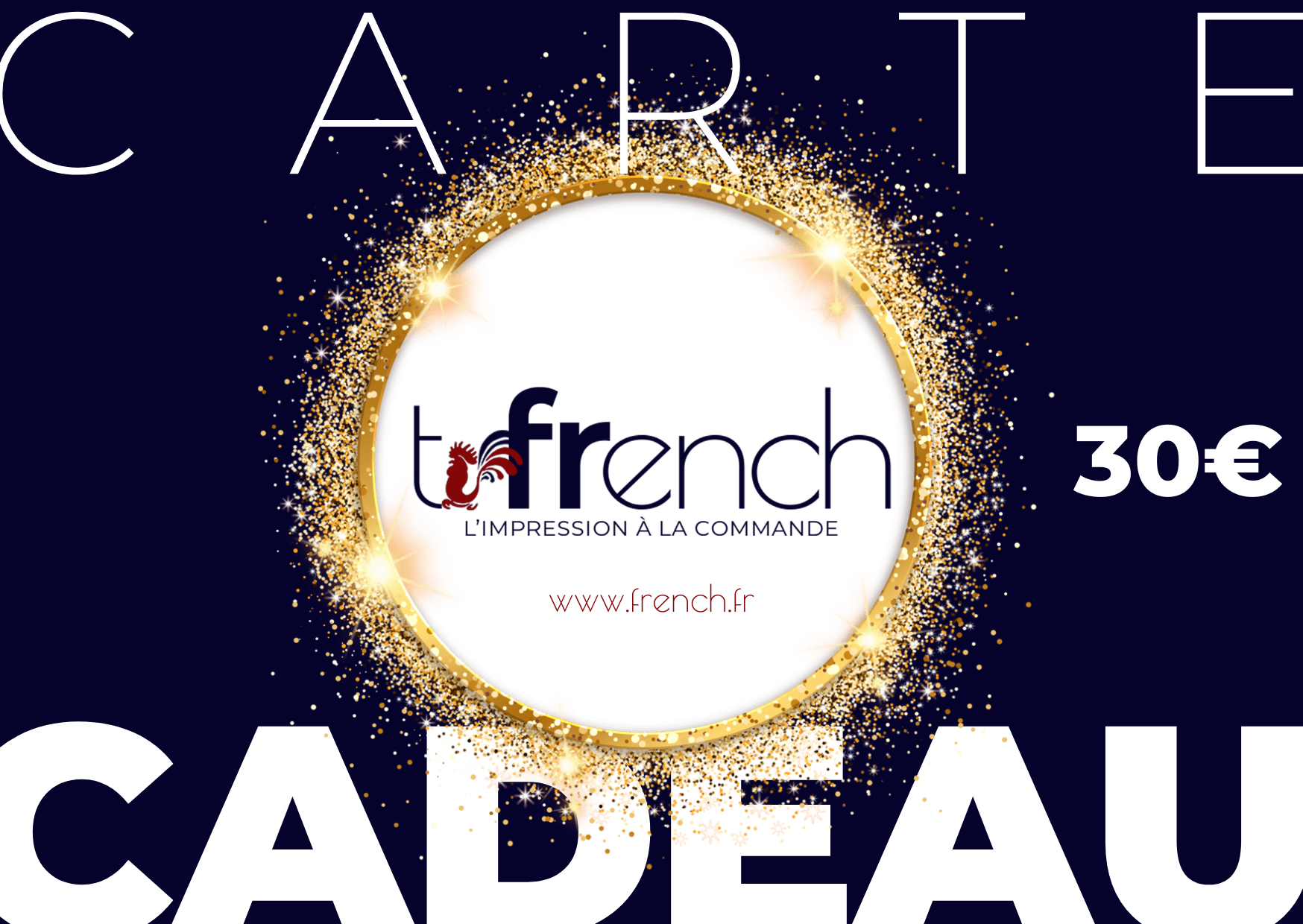 carte cadeau de T-French, carte cadeau, carte cadeau en ligne, idée cadeau, idées cadeaux, code cadeau, codes cadeaux, carte cadeau 30€