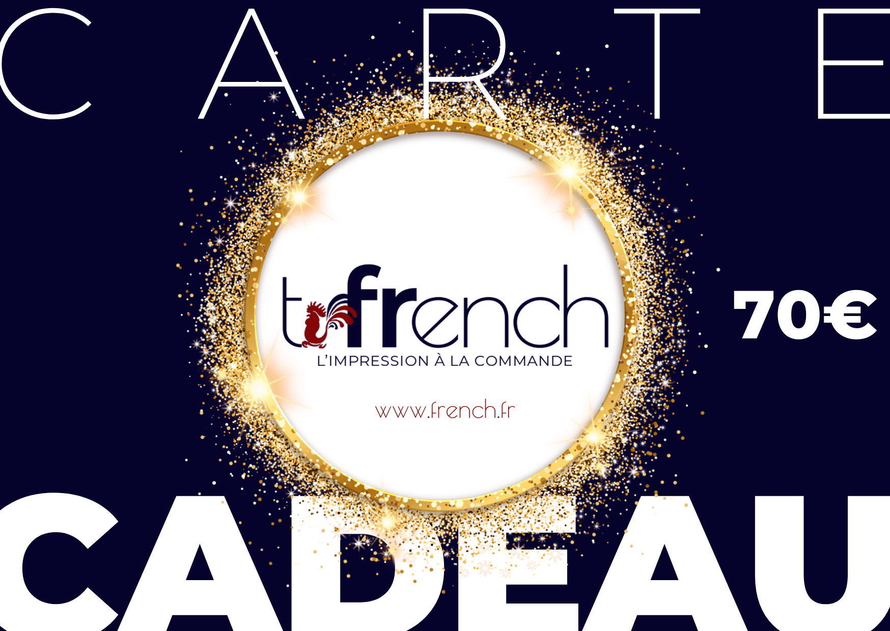 carte cadeau de T-French, carte cadeau, carte cadeau en ligne, idée cadeau, idées cadeaux, code cadeau, codes cadeaux, carte cadeau 70€