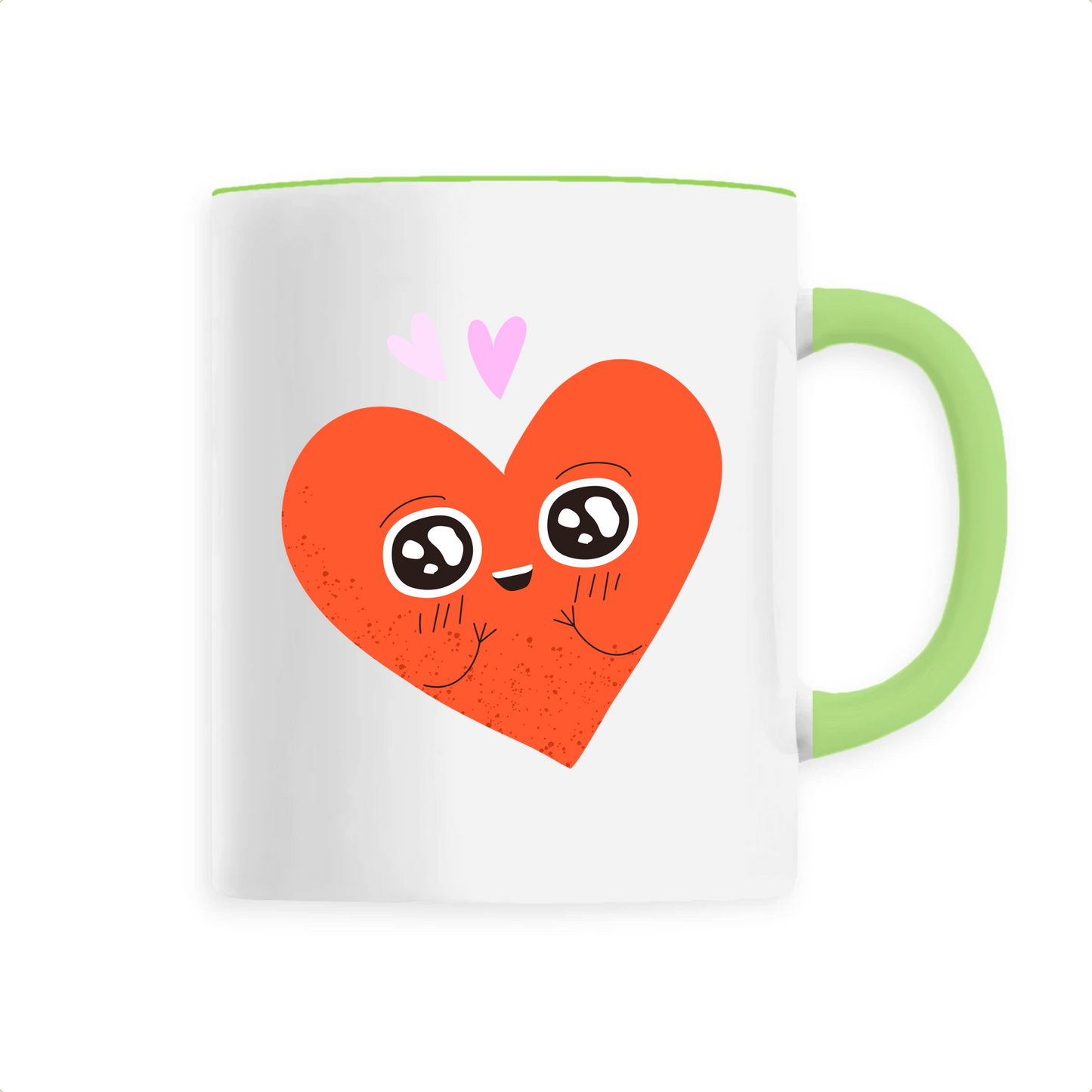 mug, tasse, T-French, française, céramique, saint valentin, amour, couple, Vert