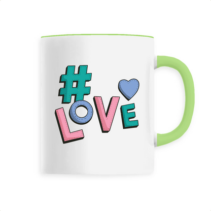 mug, céramique, tasse, T-French, France, couple, love, amour, saint valentin, Vert
