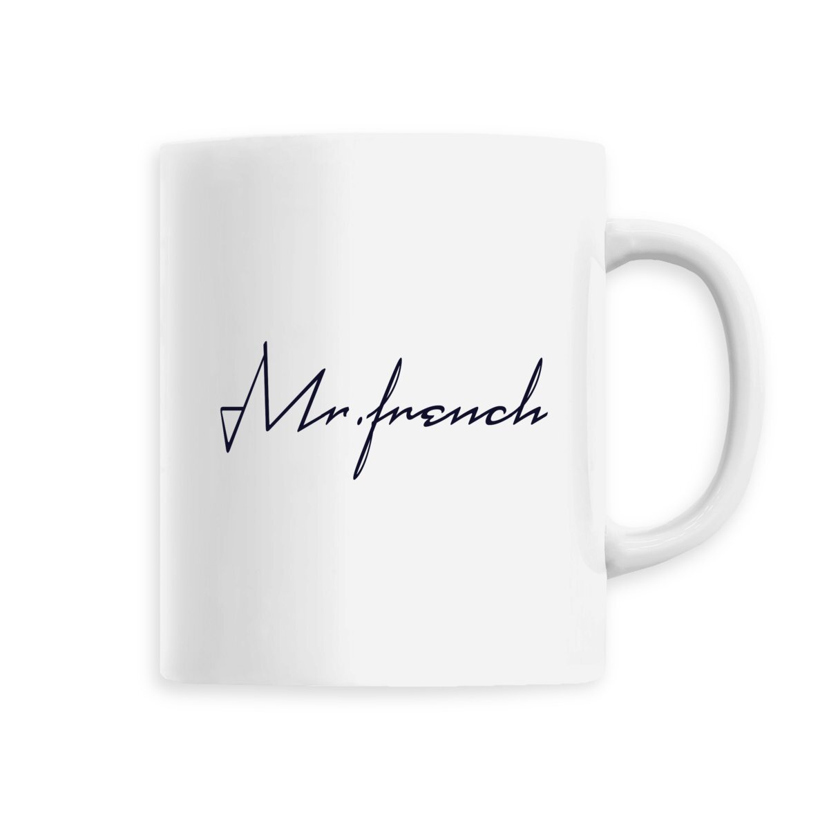 Mug Céramique - Mr French, mug Mr French en céramique de T-French, mug céramique avec impression, mug idée cadeau fête des pères, mug french touch, mug homme Mr French, mug french, mug cadeau, mug blanc