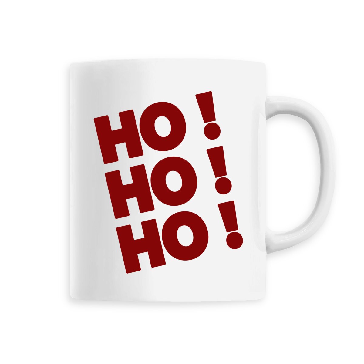 Mug Céramique - HO HO HO !, mug en céramique HO HO HO de T-French, mug de noël, mug père noël, tasse de noël, tasse père noël, mug fête de fin d'année, mug idée cadeau, mug ho ho ho blanc
