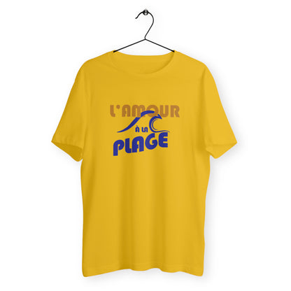T-Shirt Mixte Bio - L'Amour à la Plage jaune