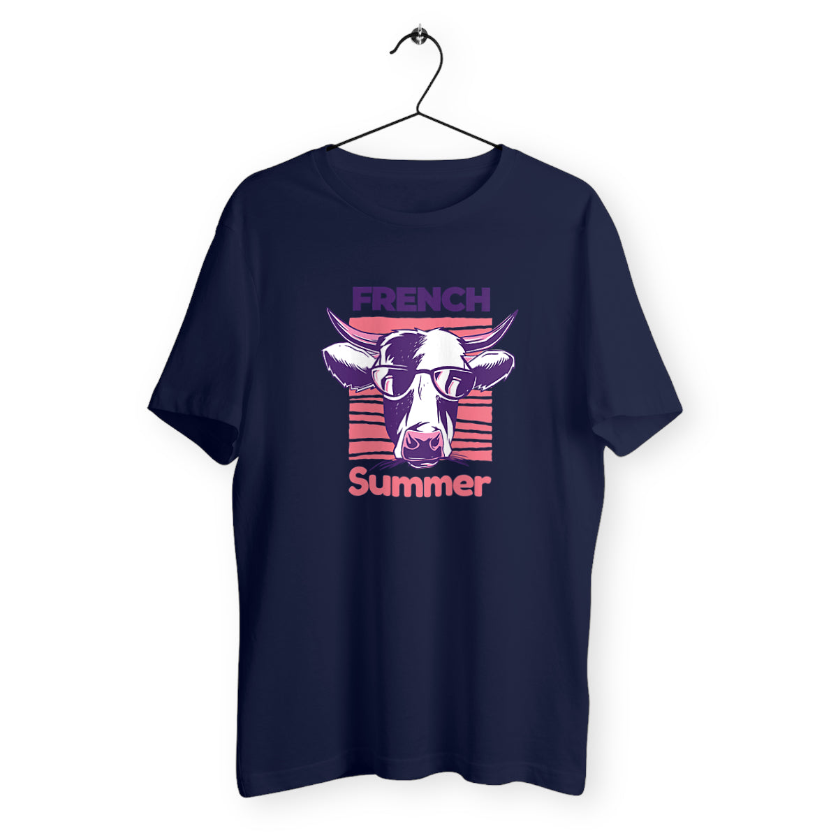 T-Shirt Mixte Bio - Vache French Summer