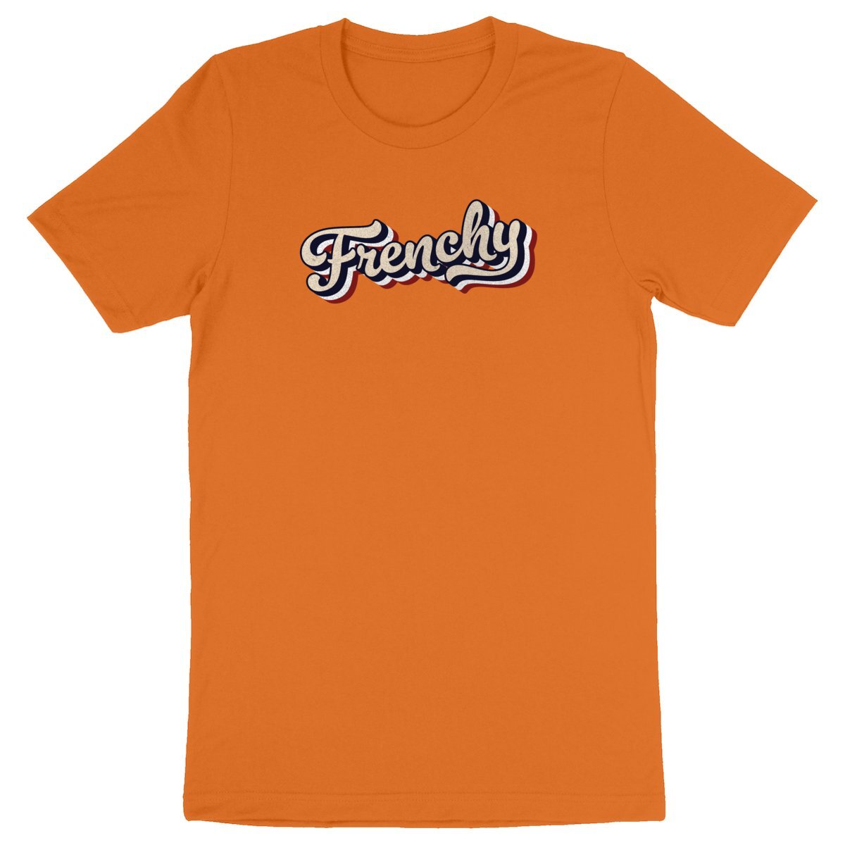 T-Shirt Mixte Bio - Frenchy Vintage orange