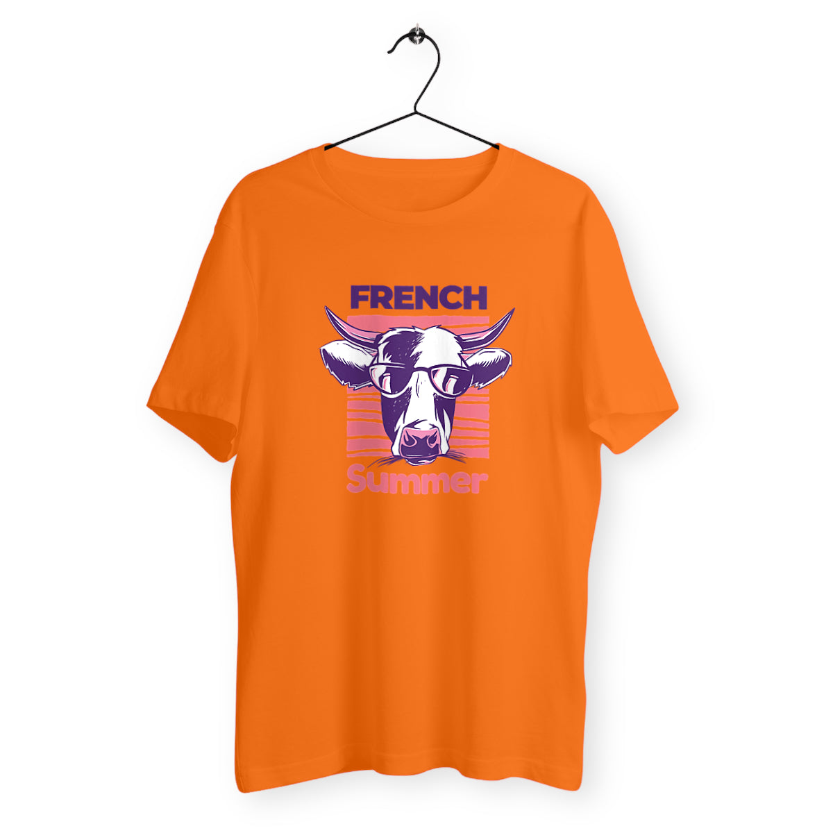 T-Shirt Mixte Bio - Vache French Summer