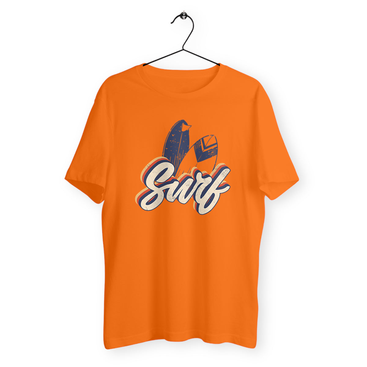 T-Shirt Mixte Bio - Surf Vintage orange